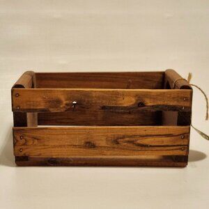 VINTAGE CANADIANA CLASSICS WOODEN CD STORAGE Crate BNWT PINE